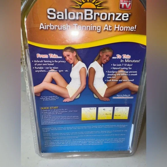 New Salon Bronze Airbrush Tanning Kit With Spray Gun - Picture 3 of 4